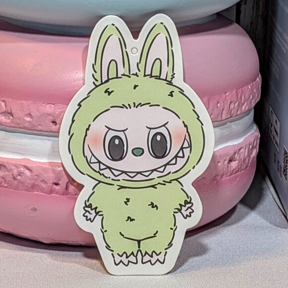 Authentic POP MART The Monsters Exciting Macaron Green Grape Labubu - NIB - Picture 2 of 9